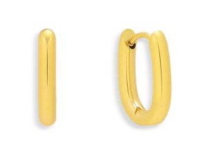 Bold Oval Hoop Earrings