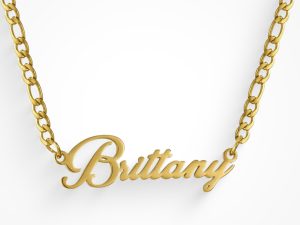 Custom/Personalized Nameplate Figaro Necklace