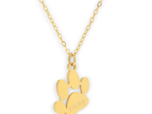 Custom/Personalized Paw Pendant Necklace