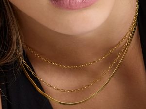 Fine Lines Bundle: 5 Piece Necklace and Bracelet Bundle