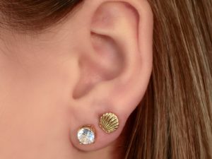 Starry Eyes Duo Flat Back Earrings Set