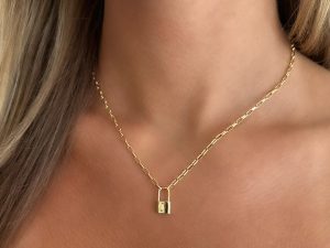 Keep Me Lock Necklace