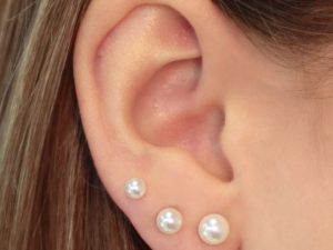 Pearl Crush Flat Back Earrings