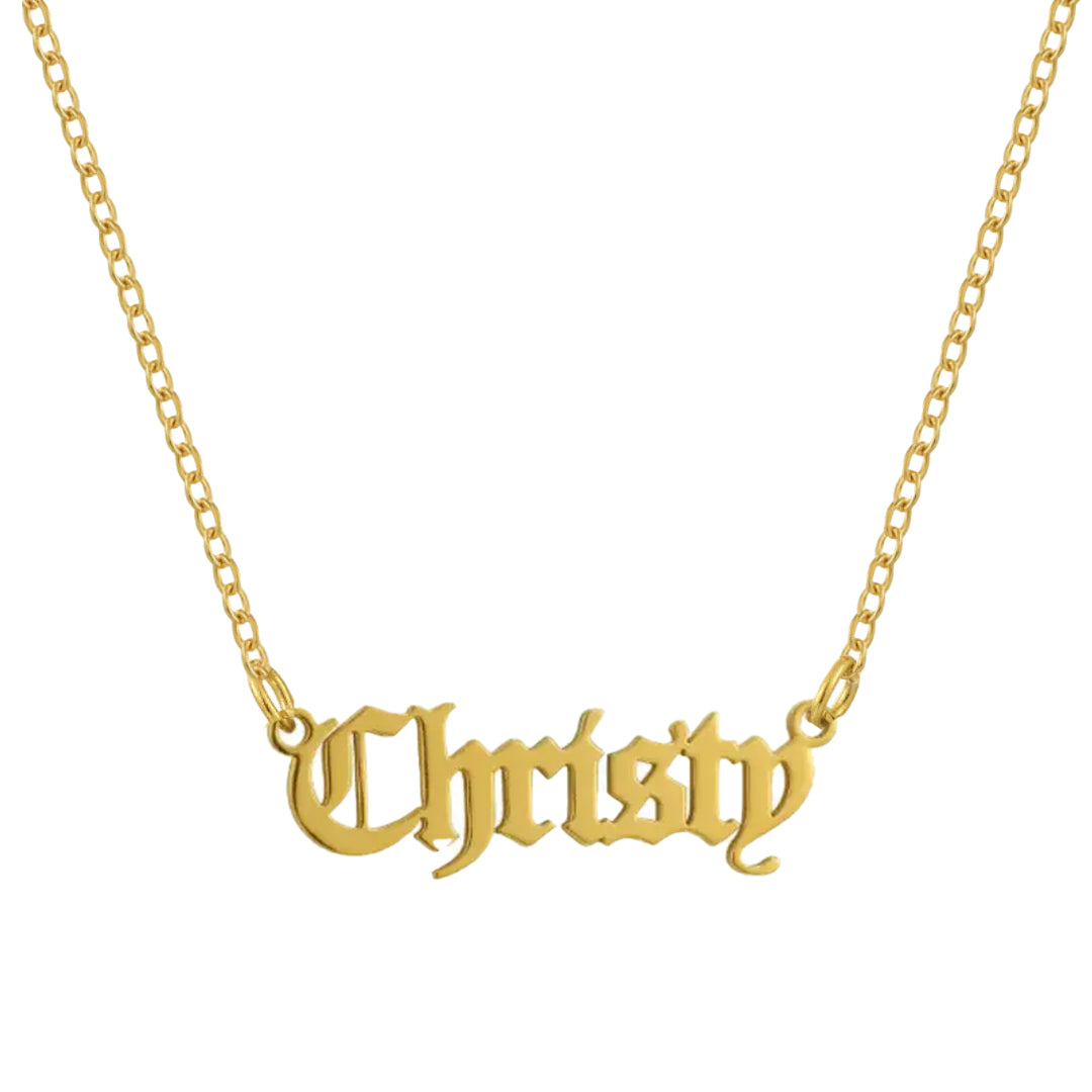 Custom/Personalized Nameplate Cable Necklace - Image 3