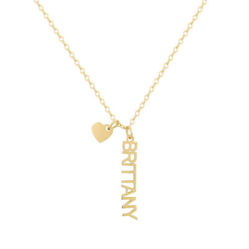 Custom/Personalized Mini Vertical Charm Nameplate Necklace - Image 4