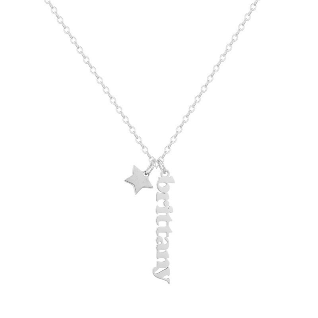 Custom/Personalized Mini Vertical Charm Nameplate Necklace - Image 11