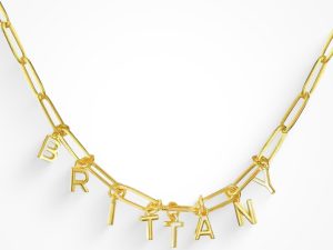 Custom/Personalized Link Letter Necklace