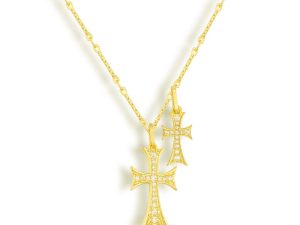 Double Cross Me Necklace